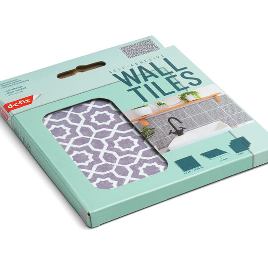 selbstklebende Wandfliesen Wall Tiles Lina grey (6er Set) image number null